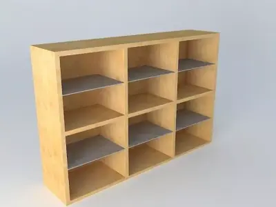 Shelf Cabinet DOORS HREG6FS 12 17 BRW Milano Oak 3D model