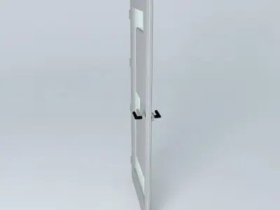 Very detail door with glass Free 3D model