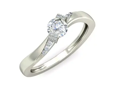 Women Ring  Render 3dm STL OBJ FBX Details 3D print model 73