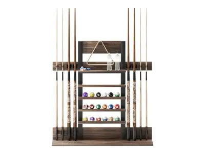 Billiards cue stand 3D model