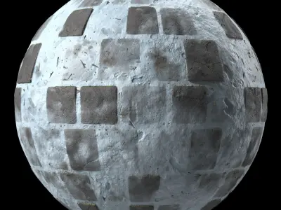 Pavement Materials 27- Slat Stone Paving - Pbr 4k Seamless Texture