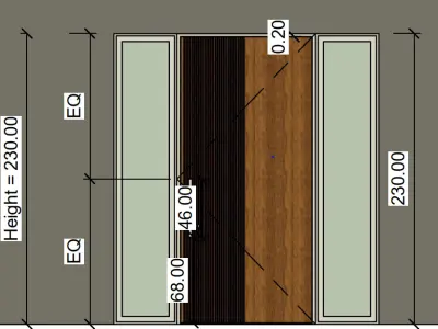 VILLA ENTRANCE DOOR 3D model