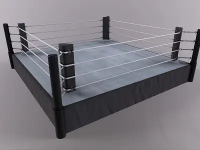 PBR Boxing Ring - Type A Low-poly 3D model