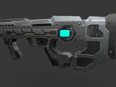 Sci Fi Gun 3D model