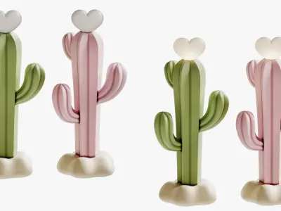 Cactus Floor Lamp 3D model