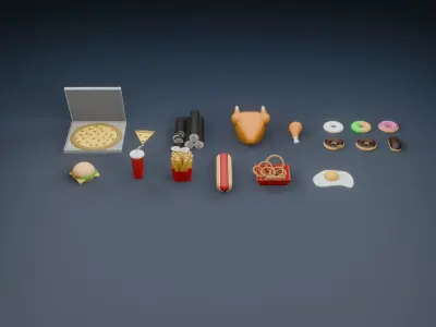 LowPolyFoodAssetPack 003 Low-poly 3D model