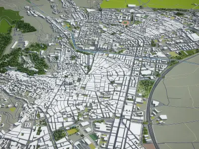 Granada  Low-poly 3D model