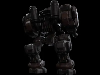 Starcraft 2 Goliath - 3D Print Statue 3D print model