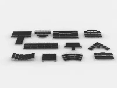 all stage model 3D model