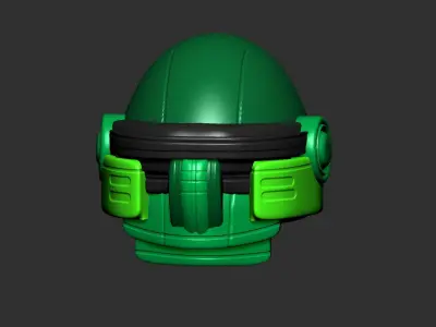 helmet high poly sculpt 3d printable ver 7 3D model 3D model 91