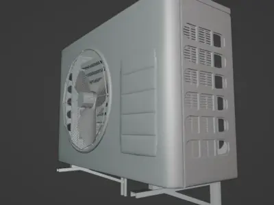 Air Conditioning Unit Old 3D model
