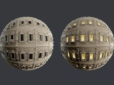 Building Facade Seamless PBR Texture 02 Texture