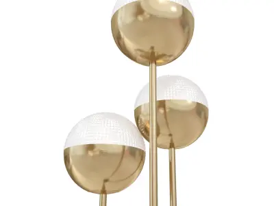 Cher - Triple floor lamp Low-poly 3D model