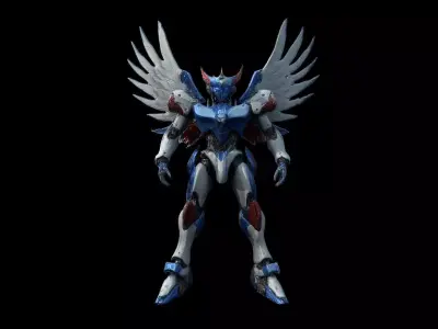 Robots Pack 6 Low-poly 3D model