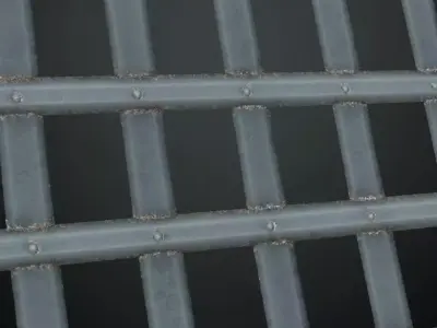 Stylized Metal Gate PBR Seamless Texture