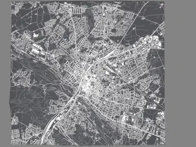 Cityscape Bielefeld Germany 3D model