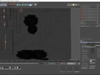 Night Sky Exterior HDRI  Corona Cinema4D scene 3D model