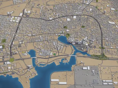 Jeddah - Mecca 3D Model Pack