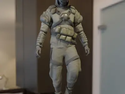 Cyberpunk Character Cyber Seeker 3D model