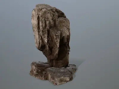 horus rock Low-poly 3D model