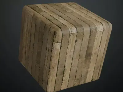 Imperial Green Lacquered Wood Inlay PBR Seamless Texture