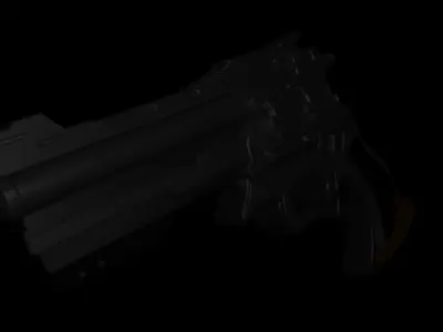 Sci-Fi model gun 3D model