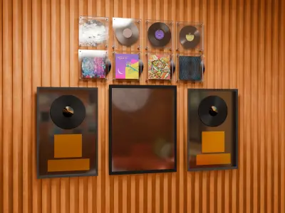 Music Studio Low-poly 3D model