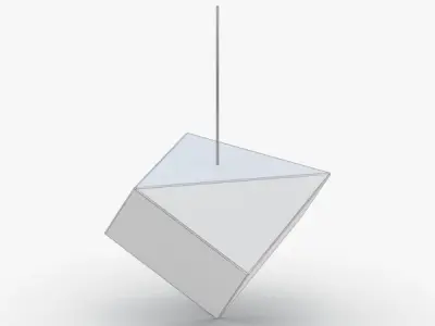1513 - Hanging Lamp Low-poly 3D model