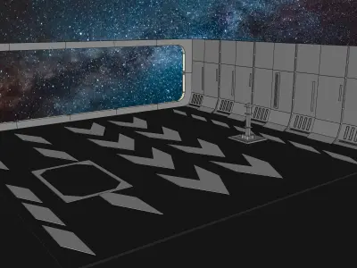 STAR WARS DEATH STAR HANGAR BAY 327  for personal use only 3D print model