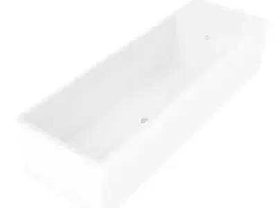 White Bathtub 3D model