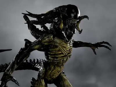Predalien  Low-poly 3D model
