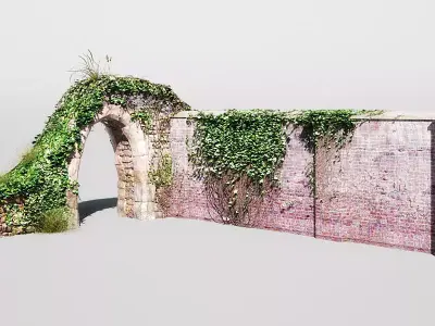 garden wall 07 AM148 3D model