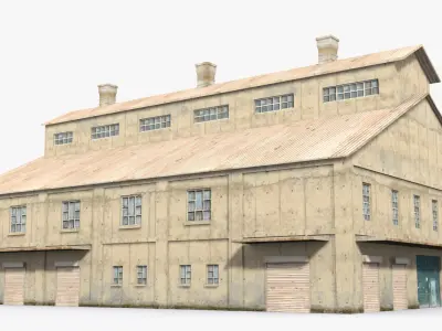 Factory x5 Low-poly 3D model purchase