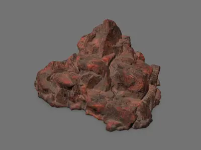 Rock Set Low-poly 3D model 18