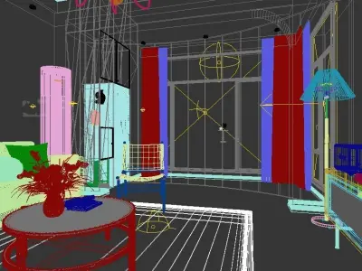 living room 3D model