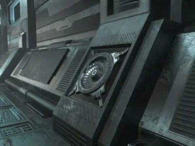 Sci-Fi Modular Corridor Version1 Low-poly 3D model