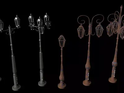 Street lamp 3d model 3D model