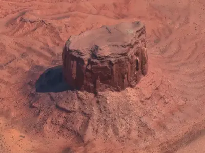 Monument Valley Butte Mountain 01 3D model