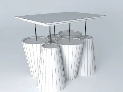 Pending Modern 6 Spotlights Free 3D model