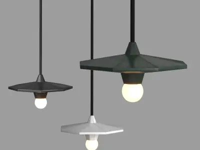 CUBUS LED handmade ceramics pendant lamp-DrCG Model 017 3D model