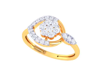 Women Ring  Render 3dm STL OBJ FBX Details 3D print model 161