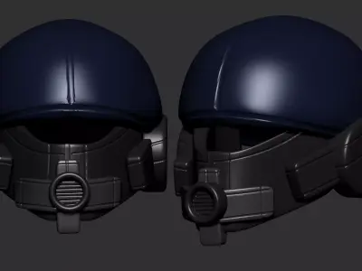 helmet high poly sculpt 3d printable ver 7 3D model 3D model 194