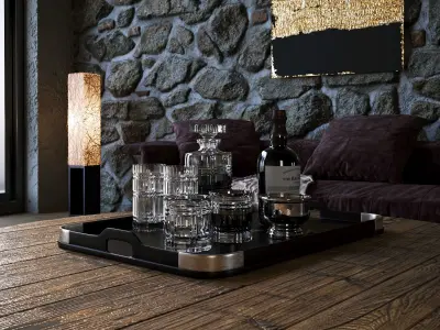 Stone Room Corona Render 3D model