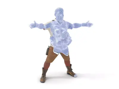 Explorer Adventurer model pack Low-poly 3D model