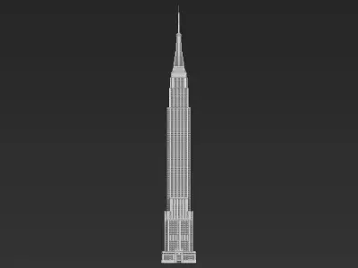 Empire State Building 3D printable 3D print model