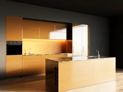 29-Kitchen5 glossy 3 3D model