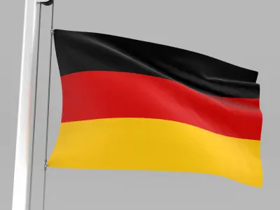 Flag of Germany 3D model