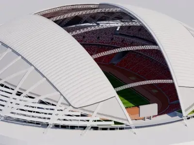 National Stadium Singapore 3D model