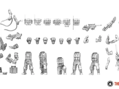 Ironblood - Rangers Character builder 3D print model
