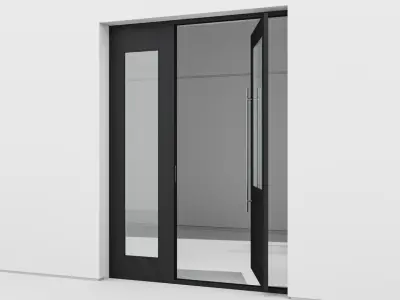 Aluminium door 157 3D model